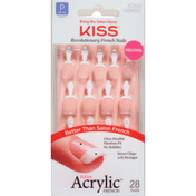Kiss Nails, French, Petite Length, Squoval