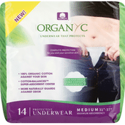 Organyc Protective Underwear, Maximum Absorbency, Medium (31-37)