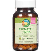 Full Circle Prenatal With Dha Multivitamin With Iron, Folic Acid & Choline Helps Support Healthy Fetal Development Dietary Supplement Vegetarian Tablets