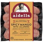 Aidells Smoked Chicken Sausage, Spicy Mango With Jalapeño