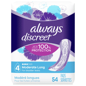 Always Discreet Moderate Long Incontinence Pads