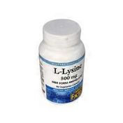 Natural Factors L-Lysine 500mg Immune System Support Supplement