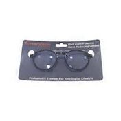 ICU Eyewear Black Round Screen Vision Eyeglasses
