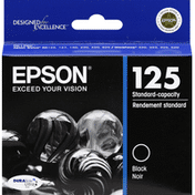 Epson Ink Cartridge, Standard-Capacity, Black 125, T125120