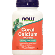 Now Coral Calcium, 1000 mg, Veg Capsules