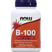 Now Vitamin B-100, Veg Capsules