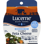 Lucerne Cheese, Crumbled, Feta, Reduced Fat