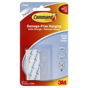 3M Command Strips, Small, Clear, Refill