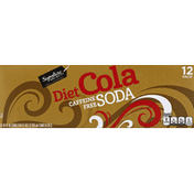 Signature Select Soda, Diet Cola/Caffeine Free, 12 Pack
