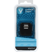 Vivitar Wall Charger, Dual USB, 2.1 AMP