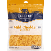 Lucerne Cheese, Shredded, Mild Cheddar