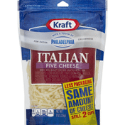 Kraft Shredded Cheese, Italian Five Cheese