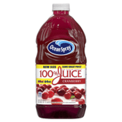 Ocean Spray 100% Juice, Cranberry, No Sugar Added