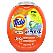 Tide Pods Coldwater Clean Liquid Laundry Detergent Pacs, Fresh Scent
