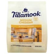 Tillamook Cheese, Medium Cheddar, Snack Portions