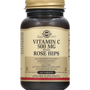 Solgar Vitamin C, with Rose Hips, 500 mg, Tablets