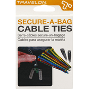 Travelon Cable Ties, Secure-A-Bag, Assorted