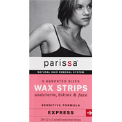 Parissa Wax Strips, Underarm, Bikini & Face, Sensitive Formula