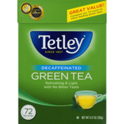 Tetley Decaf Green Tea - 72 Count Tea Bags
