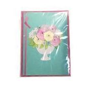 Papyrus Flowers in a Vase Blank Everyday Card
