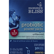 Mommy's Bliss Probiotic, Unflavored, 6 Months+, Powder Packs