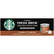 Starbucks Breakfast Blend Medium Roast Fresh Brew Ground Coffee Cans