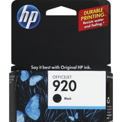 HP Ink Cartridge, OfficeJet Black 920