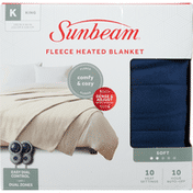 Sunbeam Blanket, Fleece Heated, Soft, King
