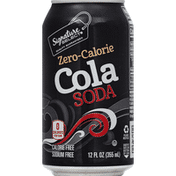 Signature Select Soda, Cola, Zero Calorie
