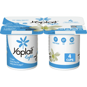 Yoplait Light Yogurt, Very Vanilla, Fat Free Yogurt, 4 Pack