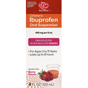 Harris Teeter Ibuprofen, Children's, Oral Suspension, Berry Flavor