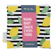 Itzy Ritzy Mama Baby Snack Everything Food Safe Pouch Lemon Drop