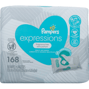 Pampers Baby Wipes Expressions Fragrance Free