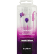 Sony Stereo Headphones, Comfortable Fit, Aqua Violet