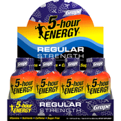 5-hour ENERGY Energy Shot, Regular Strength, Grape, 12 Pack