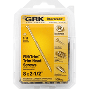 GRK Fasteners Screws, Trim Head, Fin/Trim
