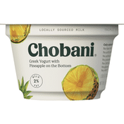 Chobani Yogurt, Low-Fat, Pineapple, Greek