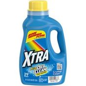 Xtra Plus Oxiclean Liquid Laundry Detergent, Crystal Clean,
