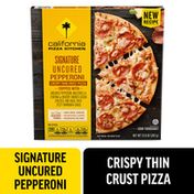 California Pizza Kitchen Signature Uncured Pepperoni Crispy Thin Crust Pizza