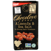 Chocolove Almonds & Sea Salt In Strong Dark Chocolate Bar