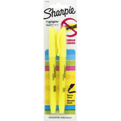 Sharpie Highlighters, Fluorescent, Yellow, Narrow Chisel