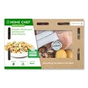 Home Chef Meal Kit Chicken, Mushroom, And Ancient Grain Risotto