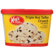 Kay's Triple Nut Toffee Crunch Vanilla Ice Cream With Pieces Of Toffee Fudge, Almonds, Pecans And Walnuts
