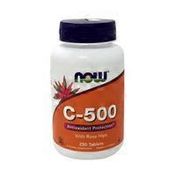 Now C-500 With Rose Hips Antioxidant Protection Dietary Supplement Tablets