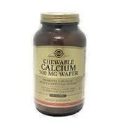 Solgar Chewable Calcium Wafer Dietary Supplement, 500 Mg