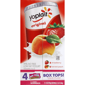 Yoplait Yogurt, Low Fat, Strawberry, Harvest Peach