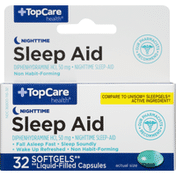 TopCare Sleep Aid, Nighttime, Softgels