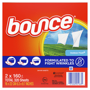 Bounce Outdoor Fresh Scented Fabric Softener Dryer Sheets, Outdoor Fresh
