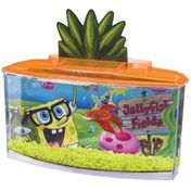 Penn-Plax Spongebob Betta Goldfish Fish Tank - Red - 0.7 Gallon