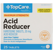TopCare Maximum Strength Acid Reducer Famotidine 20 Mg Tablets
